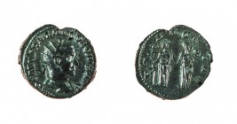 Gordiano III (238-244 d.C.) 
Antoniniano databile agli anni 249-251 d.C. - Zecca: Roma - Diritto: busto radiato, drappeggiato e corazzato dell’Impera...