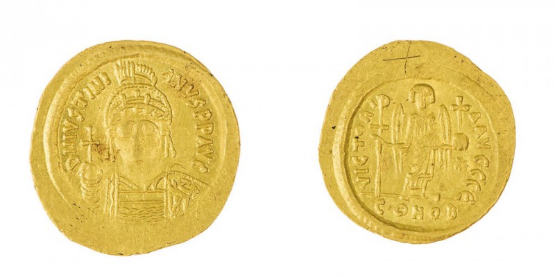 Monete Bizantine 
Giustiniano I (527-565) - Solido databile al periodo 545-565 ...