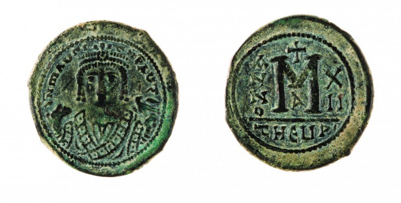 Monete Bizantine 
Maurizio Tiberio (582-602) - Follis - Zecca: Antiochia - Diri...