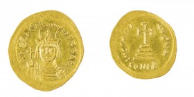 Monete Bizantine 
Eraclio (610-641) - Solido databile al periodo 610-613 - Zecca: Costantinopoli - Diritto: mezzo busto coronato dell’Imperatore di f...