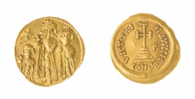 Monete Bizantine 
Eraclio (610-641) - Solido databile al periodo 632-635 - Zecca: Costantinopoli - Diritto: l’Imperatore stante di fronte con ai lati...