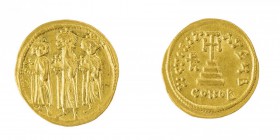 Monete Bizantine 
Eraclio (610-641) - Solido databile al periodo 639-641 - Zecca: Costantinopoli - Diritto: l’Imperatore stante di fronte con ai lati...