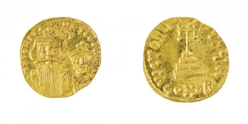 Monete Bizantine 
Costante II (641-668) - Solido databile al periodo 654-659 - ...