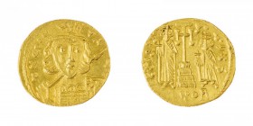 Monete Bizantine 
Costantino IV (668-685) - Solido databile al periodo 668-673 - Zecca: Costantinopoli - Diritto: busto coronato e corazzato dell’Imp...
