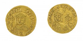 Monete Bizantine 
Teofilo (829-842) - Solido databile al periodo 830-840 - Zecca: Costantinopoli - Diritto: busto coronato dell’Imperatore di fronte ...