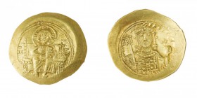 Monete Bizantine 
Michele VII (1071-1078) - Histamenon - Zecca: Costantinopoli - Diritto: Gesù Cristo benedicente seduto di fronte - Rovescio: busto ...