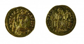 Monete Bizantine 
Foca (602-610) - Imitazione di un Solido - Diritto: mezzo busto coronato dell’Imperatore di fronte con il globo crucigero nella man...