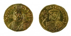 Monete Bizantine 
Michele III (842-867) - Imitazione (orientale?) di un Solido databile al XIX Secolo - Diritto: busto nimbato del Cristo “pantocrato...