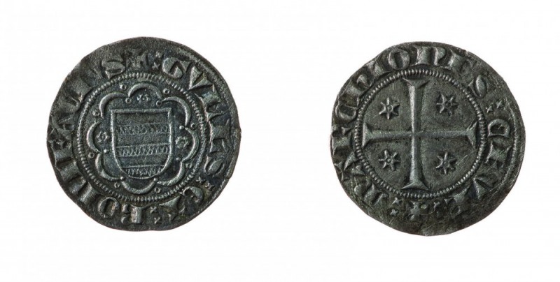 Ceva 
Guglielmo e Bonifacio Marchesi (1324-1326) - Grosso - Diritto: stemma ent...