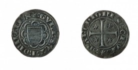 Ceva 
Guglielmo e Bonifacio Marchesi (1324-1326) - Grosso - Diritto: stemma entro cornice a otto archi - Rovescio: croce accantonata da quattro roson...