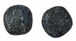 Ducato di Milano 
Carlo II di Spagna (1665-1700) - Filippo 1676 - Zecca: Milano - Diritto: busto paludato e corazzato di Carlo II a destra - Rovescio...