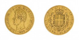 Carlo Alberto (1831-1849) 
20 Lire 1832 - Zecca: Torino - Diritto: effigie del Re a sinistra - Rovescio: stemma di Casa Savoia coronato e circondato ...