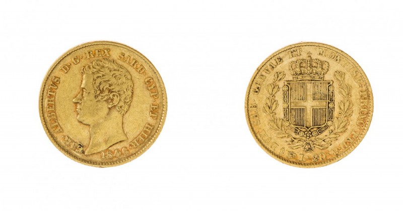 Carlo Alberto (1831-1849) 
20 Lire 1846 - Zecca: Torino - Diritto: effigie del ...