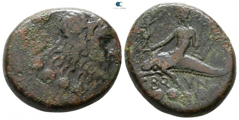 Calabria. Brundisium circa 200 BC. 
Bronze Æ

20 mm., 8.43 g.



nearly v...