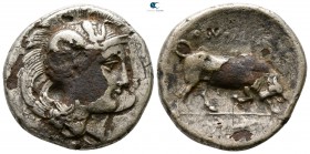 Lucania. Thourioi 400-350 BC. Fourrée Stater