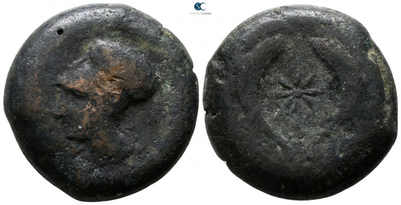 Sicily. Syracuse. Dionysios I. 405-367 BC. 
Drachm Æ

28 mm., 28.87 g.


...