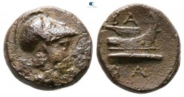 Kings of Macedon. Uncertain mint. Demetrios I Poliorketes 306-283 BC. Bronze Æ