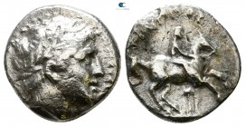 Macedon. Amphipolis. Philip II of Macedon 359-336 BC. 1/5 Tetradrachm AR