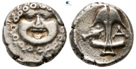 Thrace. Apollonia Pontica circa 420-300 BC. Reduced Drachm AR