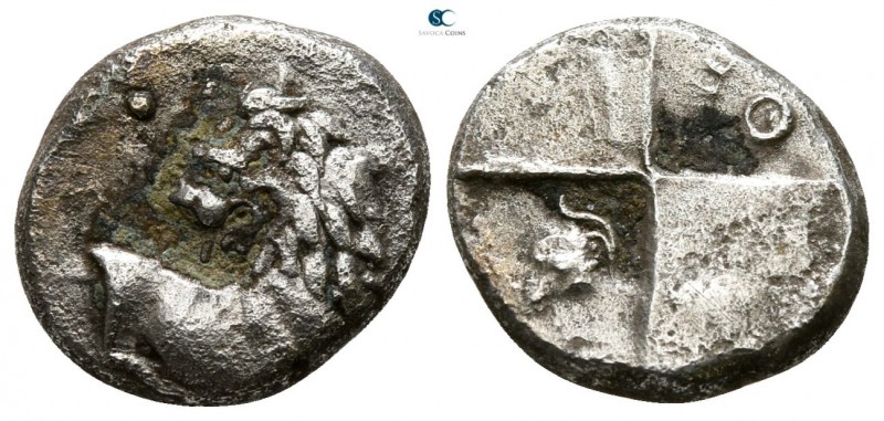The Thracian Chersonese. Chersonesos 386-338 BC. 
Fourrée Hemidrachm

12 mm.,...