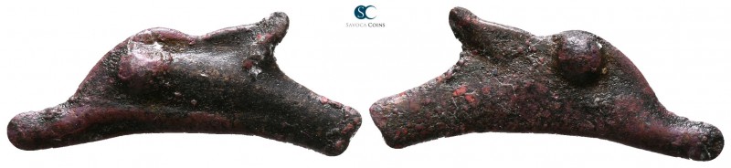Scythia. Olbia circa 525-350 BC. 
Cast dolphin Æ

23 mm., 1.06 g.



very...