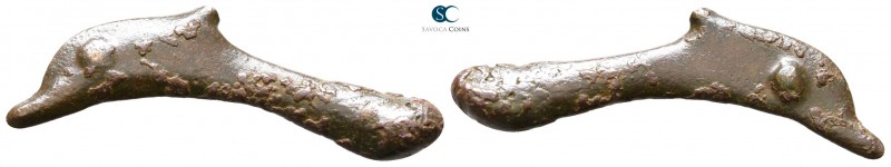 Scythia. Olbia circa 525-350 BC. 
Cast dolphin Æ

30 mm., 1.45 g.



very...