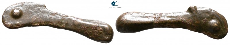 Scythia. Olbia circa 525-350 BC. 
Cast dolphin Æ

28 mm., 1.95 g.



very...