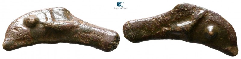 Scythia. Olbia circa 525-350 BC. 
Cast dolphin Æ

20 mm., 1.14 g.



very...