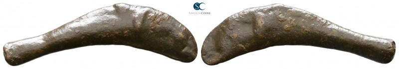 Scythia. Olbia circa 525-350 BC. 
Cast dolphin Æ

27 mm., 1.32 g.



very...