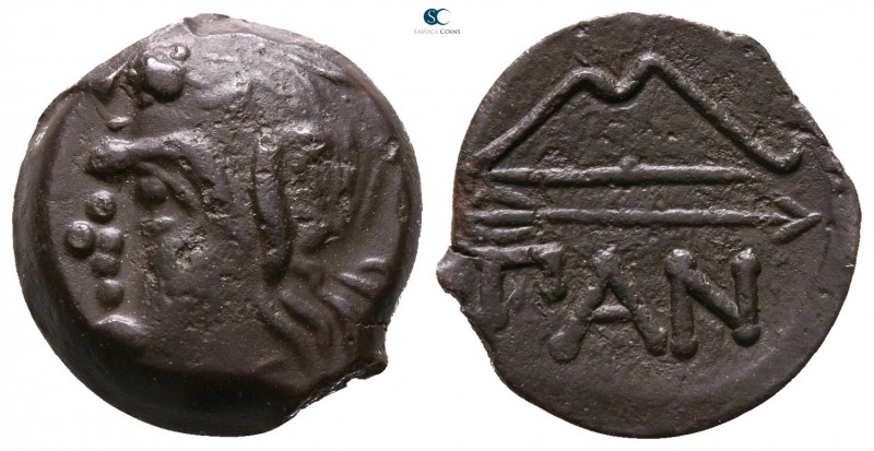 The Tauric Chersonese. Pantikapaion circa 304-250 BC. 
Bronze Æ

15 mm., 2.41...