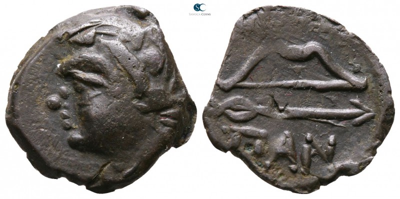 The Tauric Chersonese. Pantikapaion circa 304-250 BC. 
Bronze Æ

16 mm., 2.39...