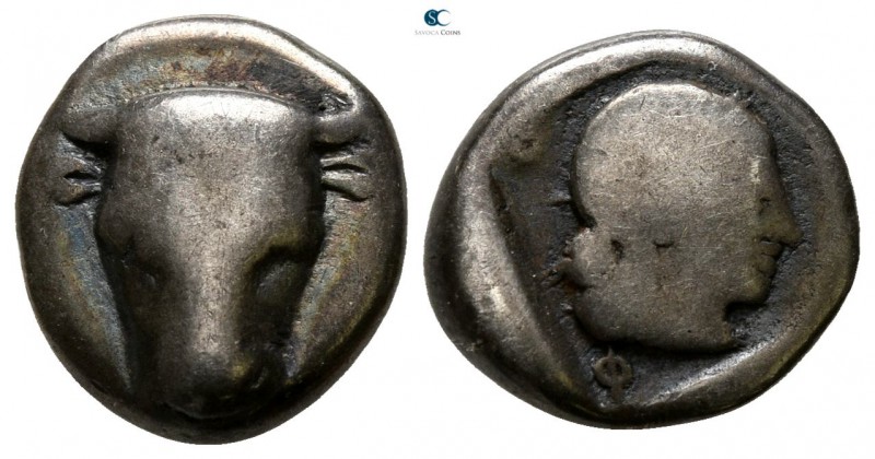 Phokis. Federal Coinage 460-450 BC. 
Triobol AR

12 mm., 2.61 g.



fine