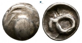 Asia Minor. Uncertain mint of Ionia or Caria circa 500-450 BC. Hemiobol AR
