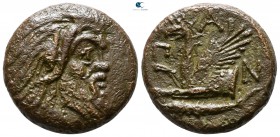 Cimmerian Bosporos. Pantikapaion circa 340-325 BC. Bronze Æ