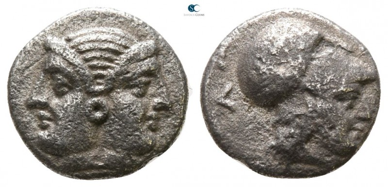 Mysia. Lampsakos circa 350-250 BC. 
Diobol AR

11 mm., 1.01 g.



very fi...