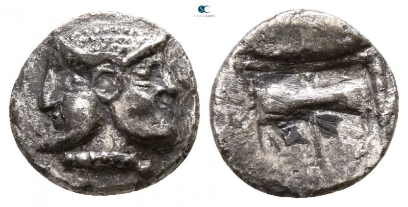 Troas. Tenedos 480-450 BC. 
Obol AR

9 mm., 0.54 g.



very fine