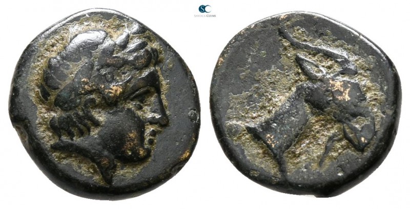 Aeolis. Aigai circa 400-300 BC. 
Bronze Æ

10 mm., 0.99 g.



very fine