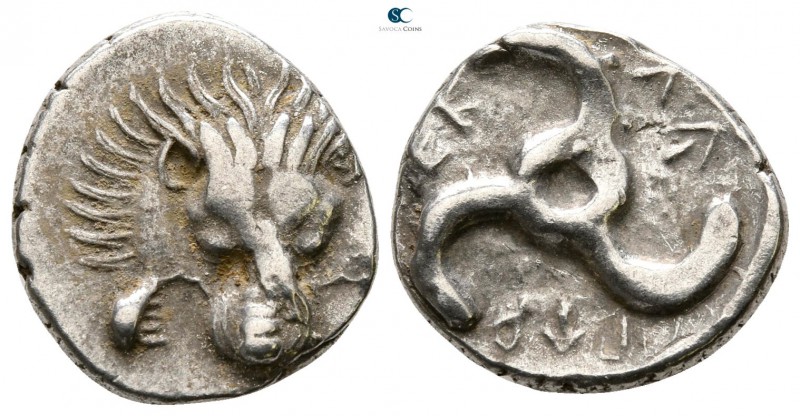 Dynasts of Lycia. Perikles circa 380-360 BC. 
1/3 Stater AR

15 mm., 2.71 g....