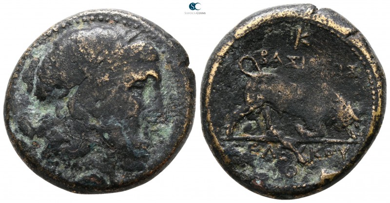 Seleukid Kingdom. Seleukos I Nikator 312-281 BC. 
Bronze Æ

26 mm., 14.57 g....