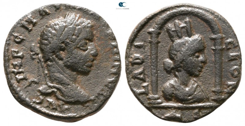 Seleucis and Pieria. Laodicea ad Mare. Elagabalus AD 218-222. 
Bronze Æ

17 m...