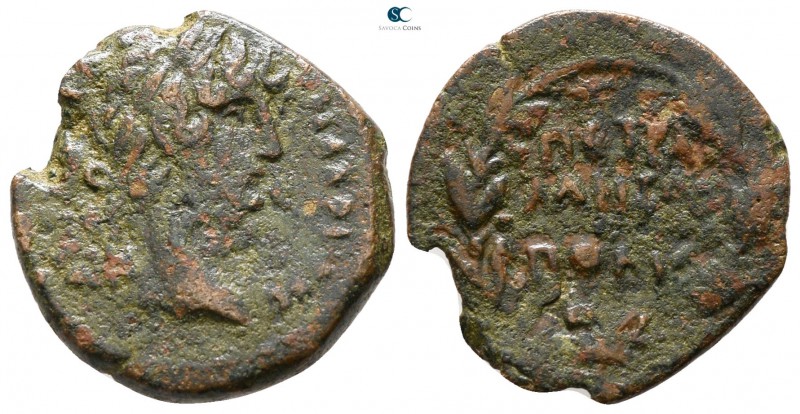 Decapolis. Petra. Hadrian AD 117-138. 
Bronze Æ

17 mm., 3.05 g.



nearl...