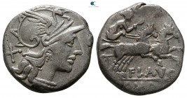 Decimius Flavus 150 BC. Rome. Denarius AR