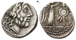 Cn. Lentulus Clodianus 88 BC. Rome. Quinarius AR