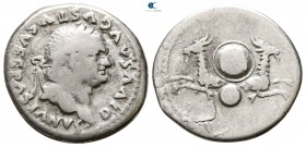 Divus Vespasianus Died AD 79. Rome. Denarius AR