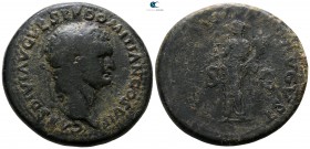 Domitian AD 81-96. Uncertain Thracian mint. Sestertius Æ