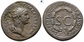 Trajan AD 98-117. Struck for circulation in the East. Rome. Semis Æ