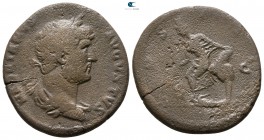 Hadrian AD 117-138. struck in Rome for circulation in the East. Rome. As Æ