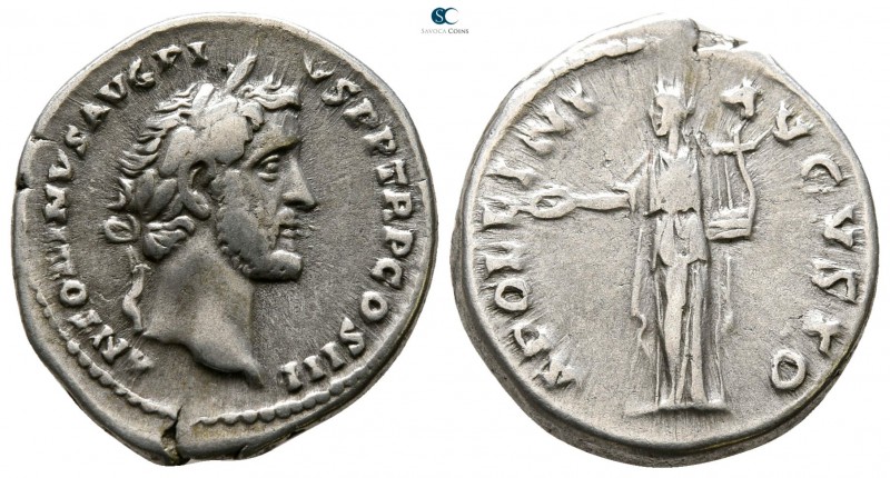 Antoninus Pius AD 138-161. Rome
Denarius AR

18 mm., 3.39 g.



very fine