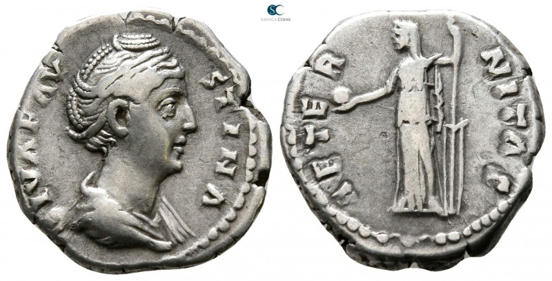 Diva Faustina I Died AD 140-141. Rome
Denarius AR

17 mm., 3.50 g.



ver...