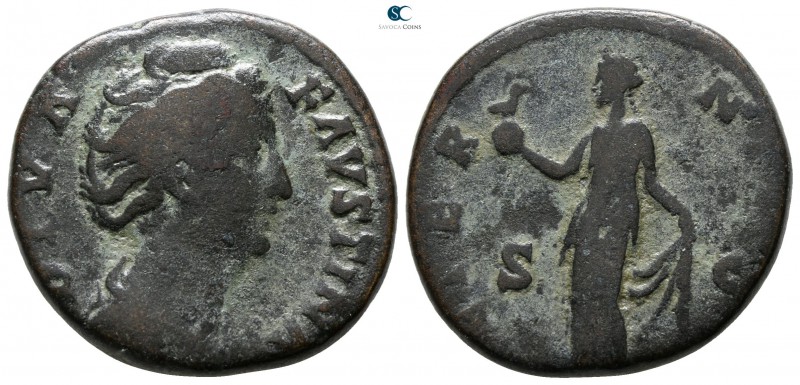 Diva Faustina I Died AD 140-141. Rome
Dupondius or As Æ

23 mm., 9.72 g.

...